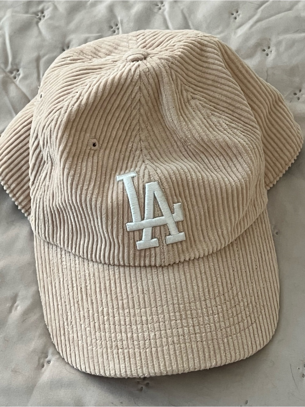 Women’s LA Corduroy Baseball Cap - Beige